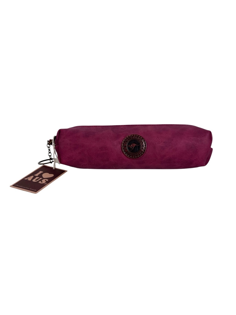 I Love AUS Kangaroo Australia Pencil Case Pouch Purple